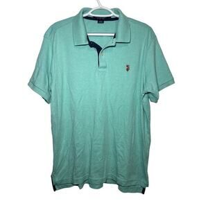 US Polo‎ Assn luxury feel blue polo mens large classic preppy old money